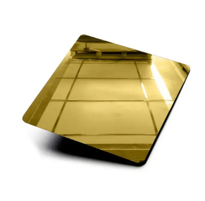 AISl 201 J2 Ti-Gold 8K Mirror 冷式ロールステンレス鋼板 化学機器の製造用